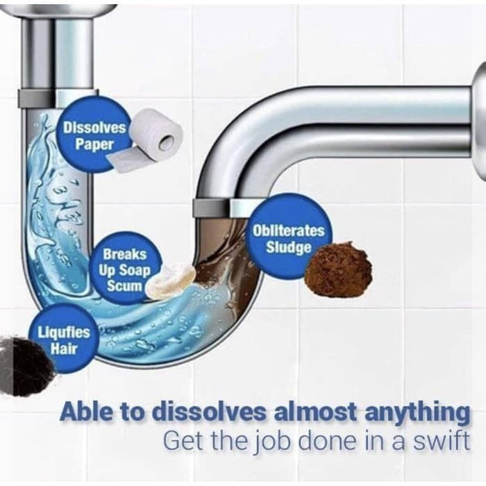 Magic Foam Bebas Mampet Sink and Drain bubuk wild tornado pembersih saluran pipa septik