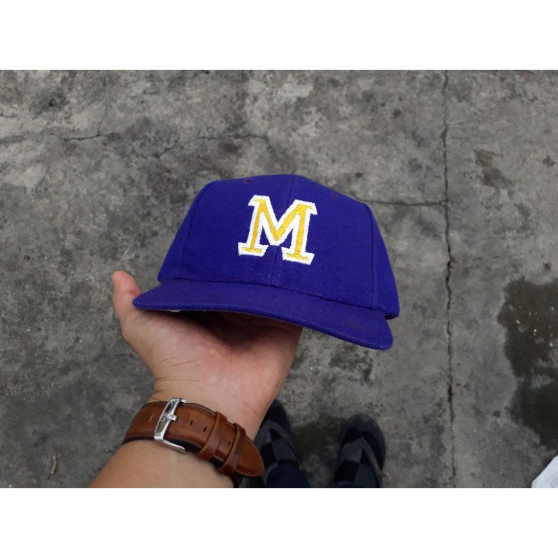 90s Michigan Wolverines Nissin Cap Hat