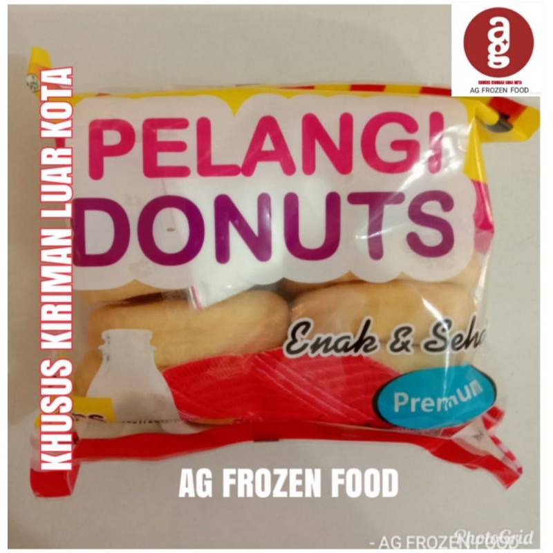 

Pelangi Donut Besar plus bubuk Gula isi 10 pcs