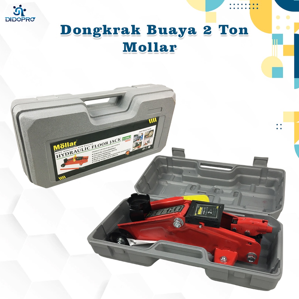 MOLLAR DONGKRAK BUAYA 2 TON 5.5 KG DONGKRAK MOBIL HIDROLIK FJ2T5.5