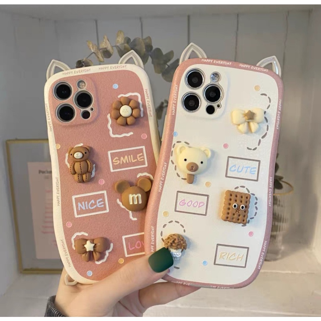 CASING HP LUCU OPPO RENO 6 OPPO RENO 6 PRO OPPO 5 5G MOTIF BERUANG