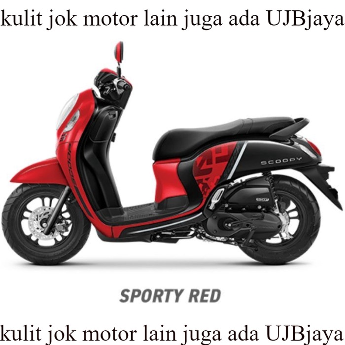 Kulit Jok Motor Scoopy 2010-2022 BAHAN ORI Sarung Jok Motor Scoopy 2010-2022 G25