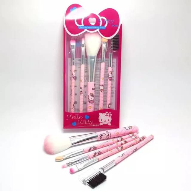 FACE &amp; EYES MAKE UP BRUSH HELLO KITTY