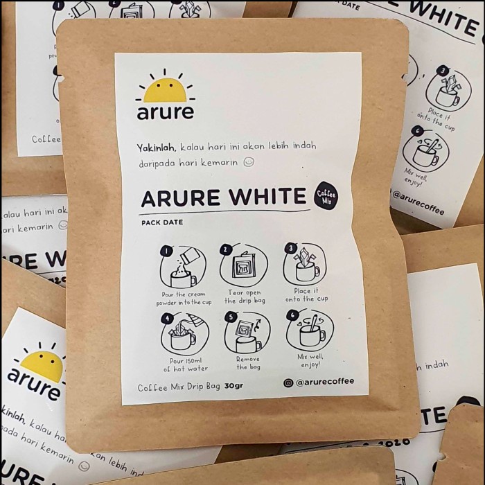 

Arure White - Coffee Mix Drip Bag Package