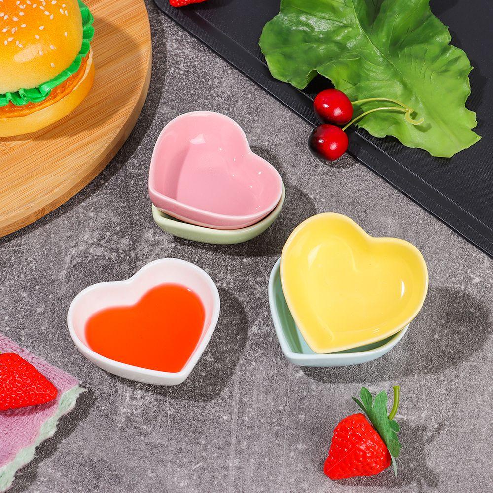 Solighter Ceramic Sauce Dish Piring Bumbu Lucu Mangkuk Celup Mini