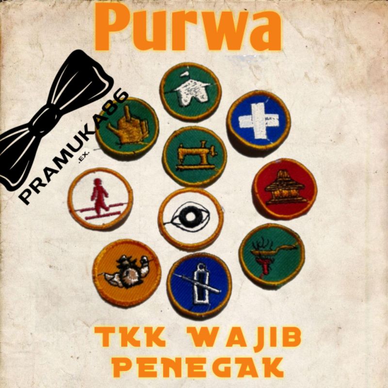 TKK Wajib Tanda kecakapan Penegak Purwa (Bulat) Ecer tanpa minimal order