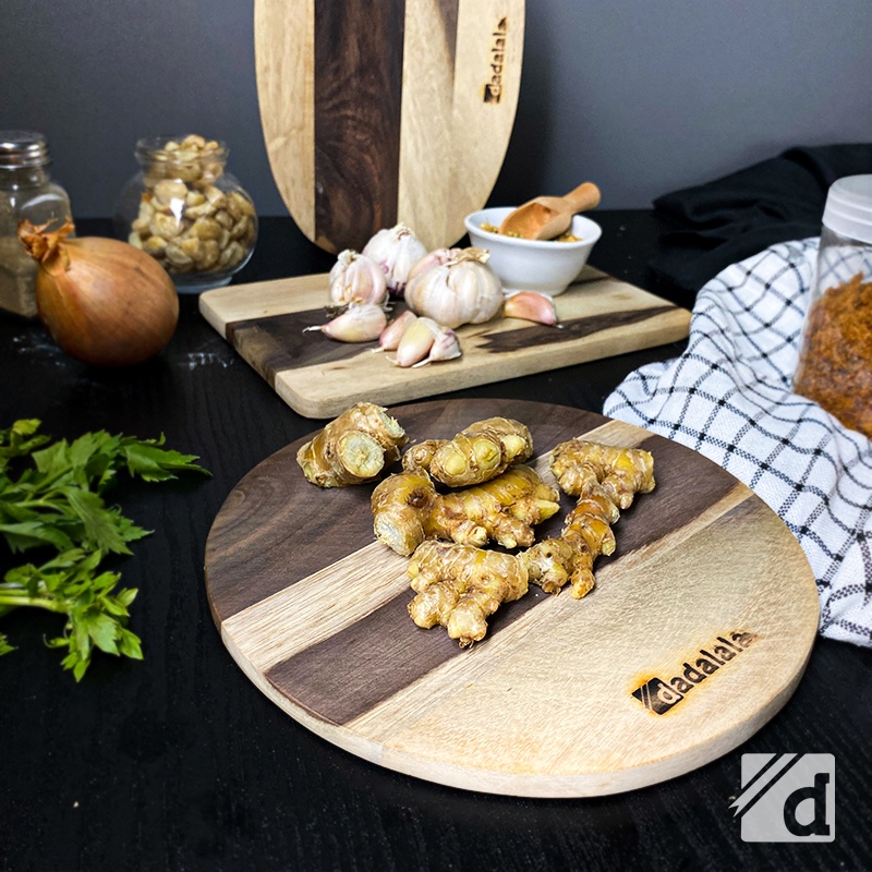 DADALALA Talenan Kayu (Cutting Board) Model Tanpa Kaki Bahan Kayu Sonokeling - 3 Varian