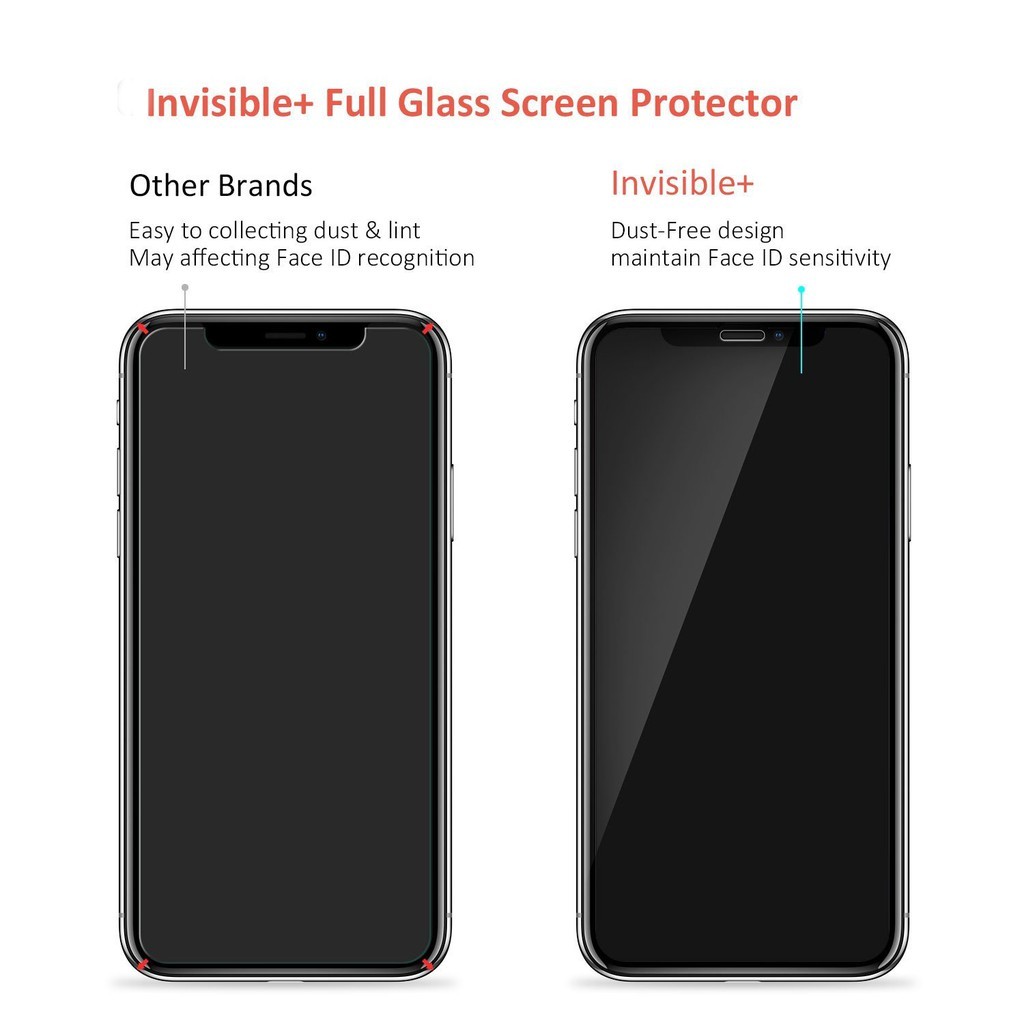 Pelindung Layar Tempered Glass Transparan untuk Apple iPhone X/XS XR iPhone XSMax iPhone 11 Pro Max