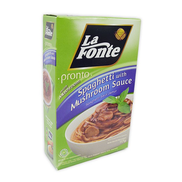 

Lafonte Spaghetti Saus Jamur 117G