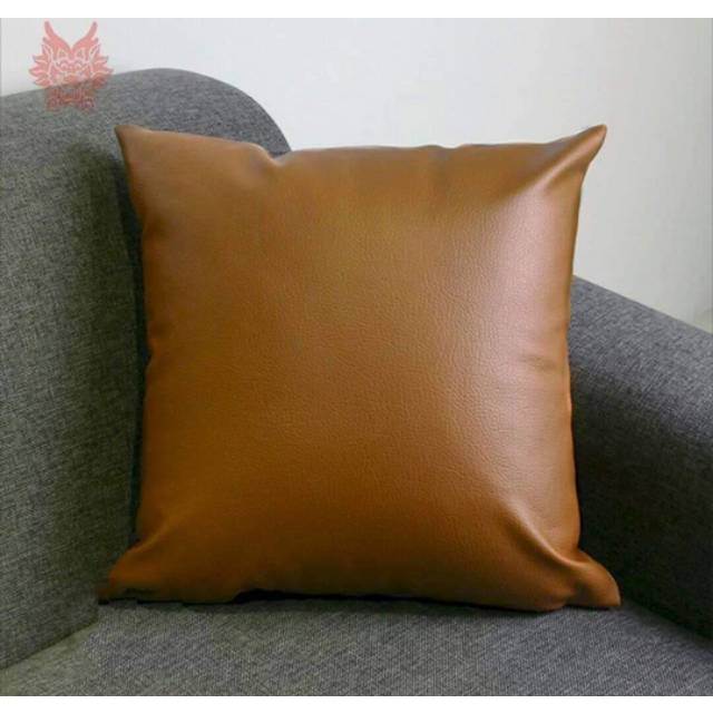 SARUNG BANTAL ANTI AIR KULIT SINTETIS / SARUNG BANTAL SOFA 50X50 / SARUNG BANTAL KULIT