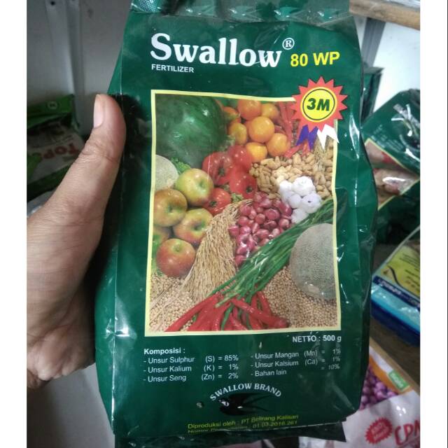SWALLOW 80WP 500GR/ SWALLOW FERTILIZER 500GR/ SWALLOW WP