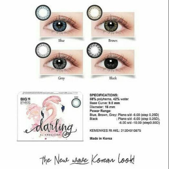 SOFTLENS DARLING DIAMETER 16MM