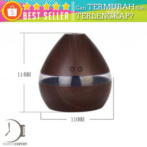 Taffware Aromatherapy Air Humidifier Wood 300ml - Humi H218 - Wooden