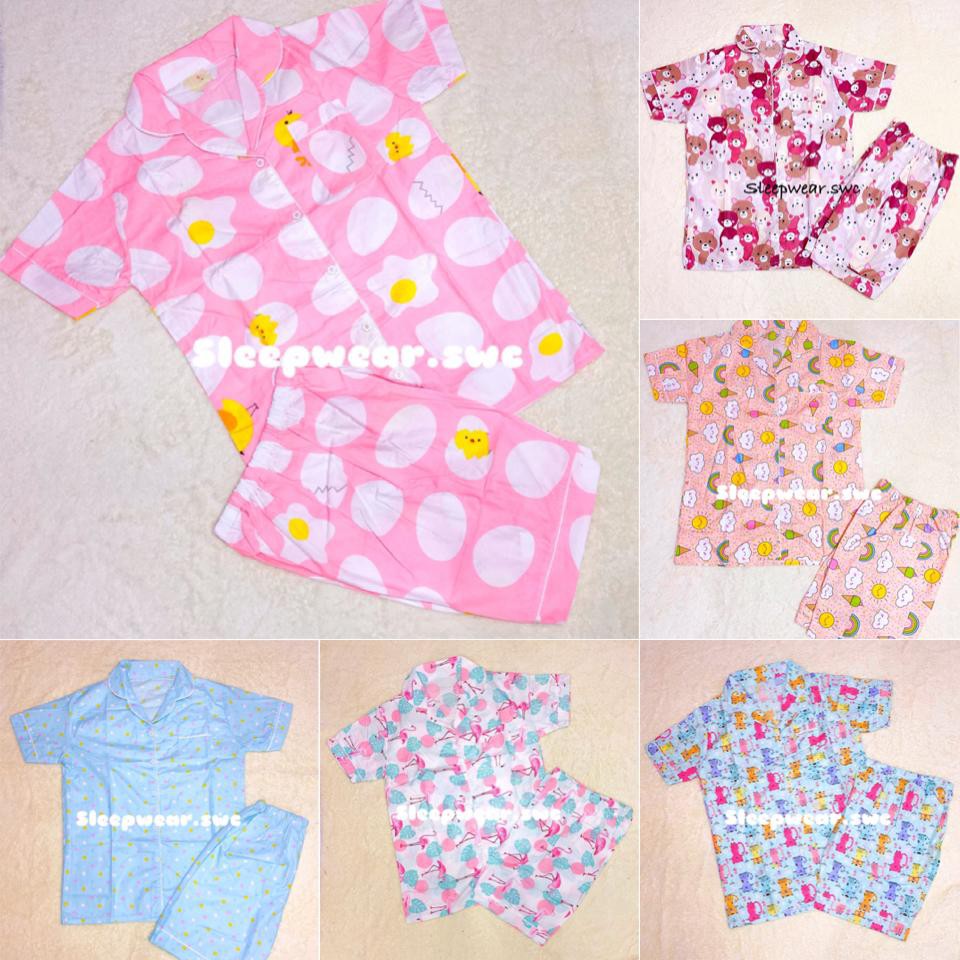 Baju Tidur Anak Katun Jepang / Piyama Anak Motif / Piyama Tidur Anak Bahan Katun Jepang
