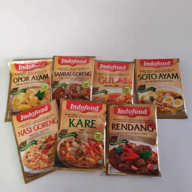 

KangSayur - Bumbu Instant Indofood Rendang , Opor Ayam , Gulai , Soto Ayam , Kare , Sambal Goreng