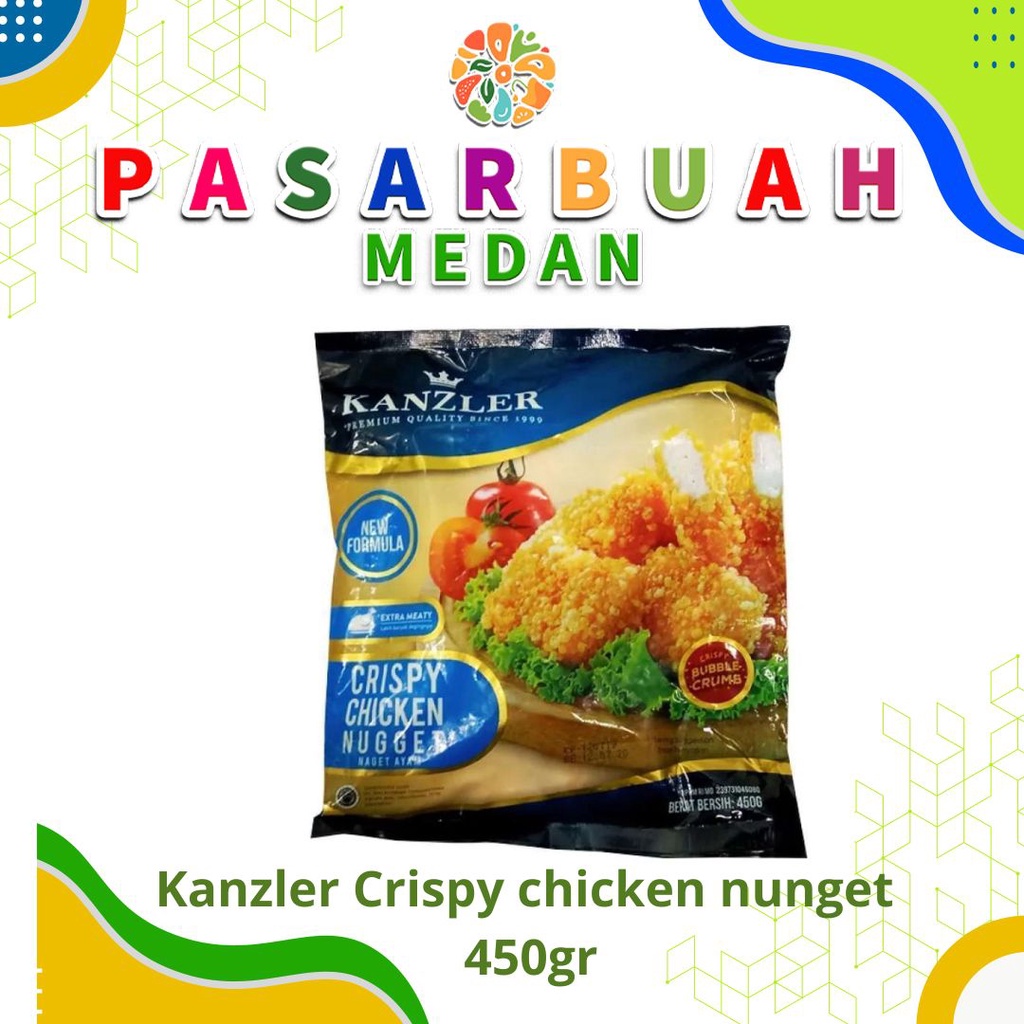 

Distributor Kanzler Crispy Chicken Nugget Bubble Crumbs / Stick /Stik 450 Gram - Pasar Buah Medan