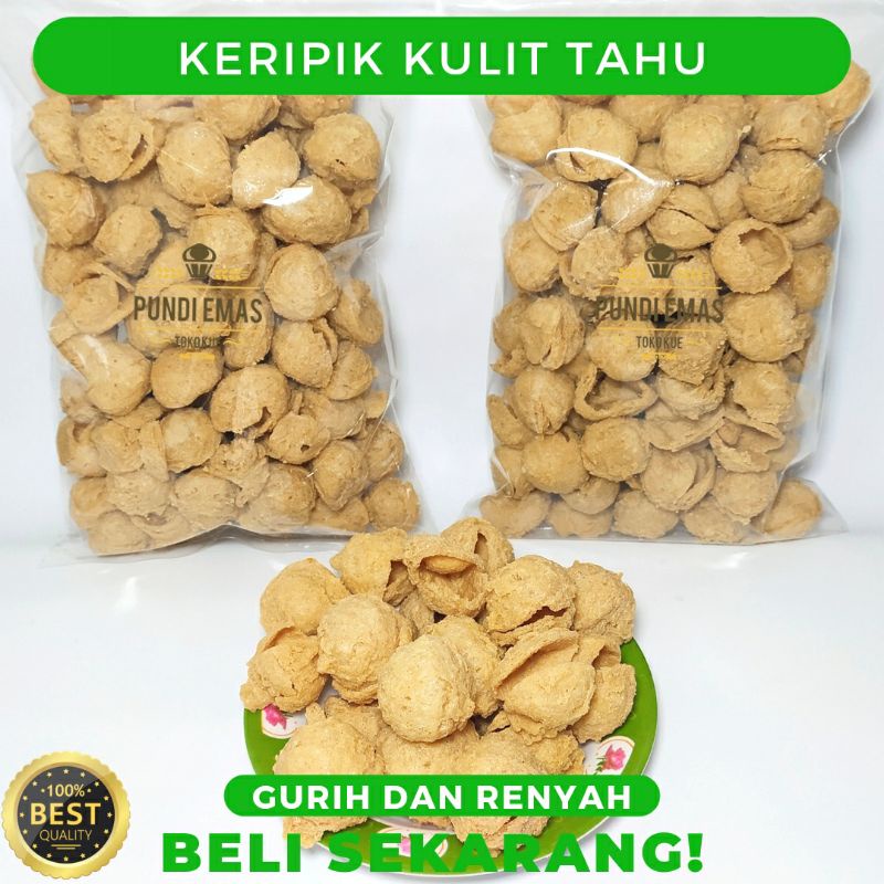 Jual Kerupuk Tahu Bulat Kulit Tahu Gurih Dan Renyah Cemilan Kiloan