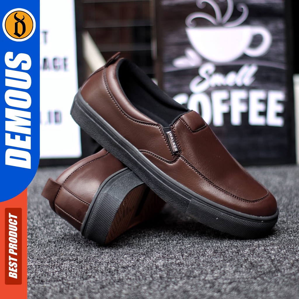 DEMOES Albed - Sepatu Slip On Pria Casual