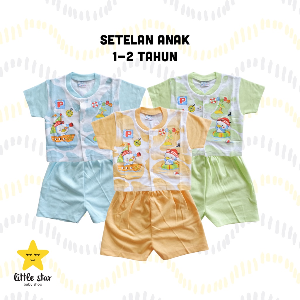 Finaco Setelan Anak Cowok | Setelan Anak Cewek | Set Baju Anak