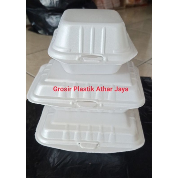 Kotak Makan Steorofoam Murah / Foam Kotak / Foam Sekat / Foam Panjang / Foam Burger / foam gabus