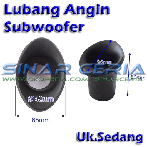 Lubang Angin Subwoofer Oval Ukuran Sedang