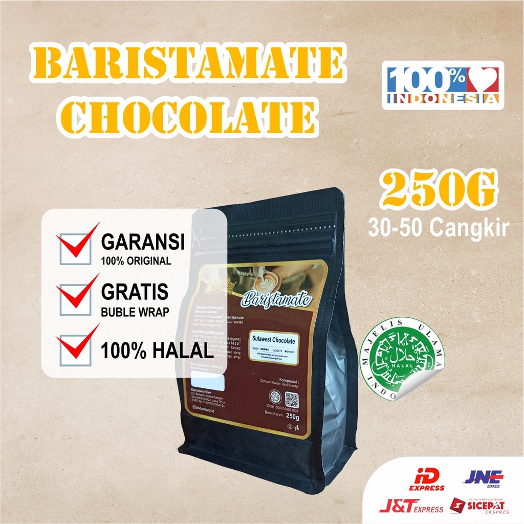 

Cocoa Powder Tanpa Gula 250g Baristamate Dark Coklat Bubuk Murni Premium Kiloan Semua Pasti Original