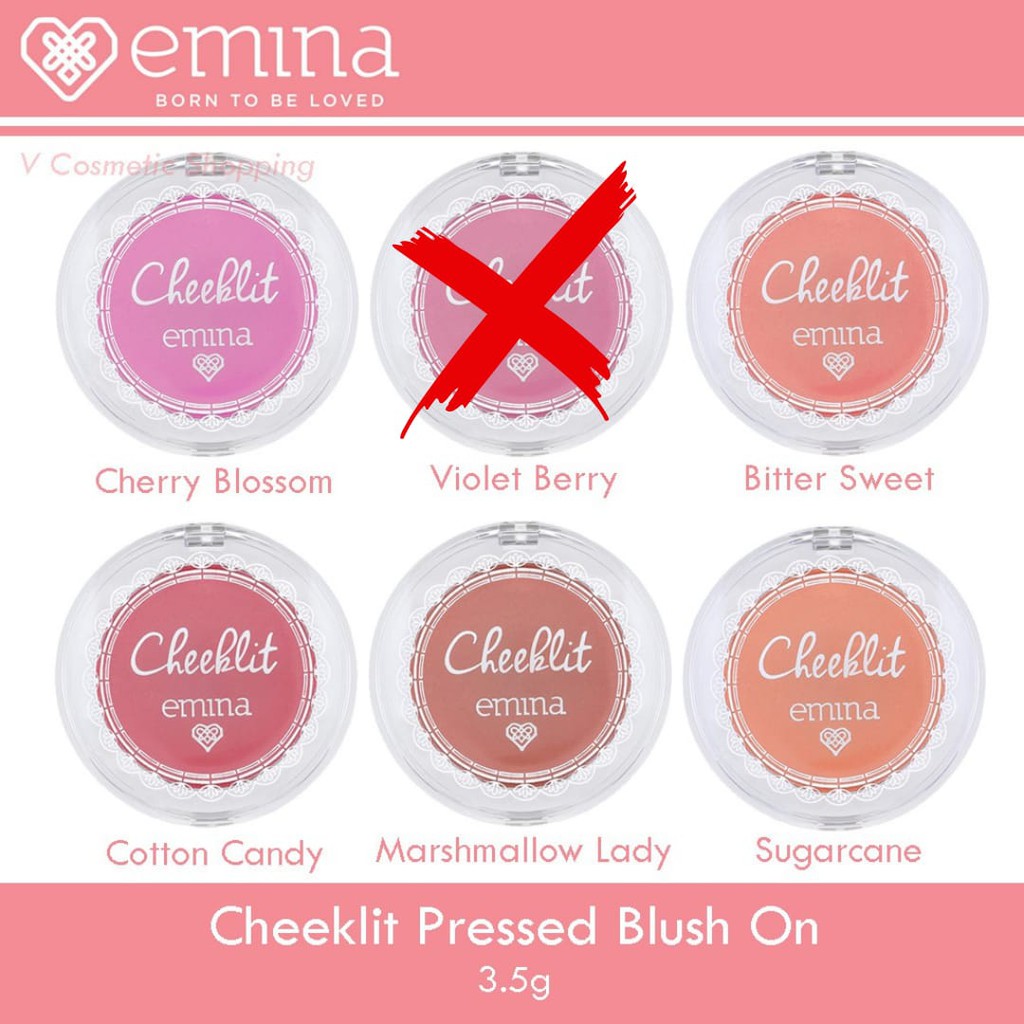 [ SKINHOUSEID ] EMINA CHEEKLIT CREAM PRESSED BLUSH ON | BLUSH ON | BLUSH ON EMINA | PERONA PIPI | BLUSH ON MURAH | BLUSH ON BPOM