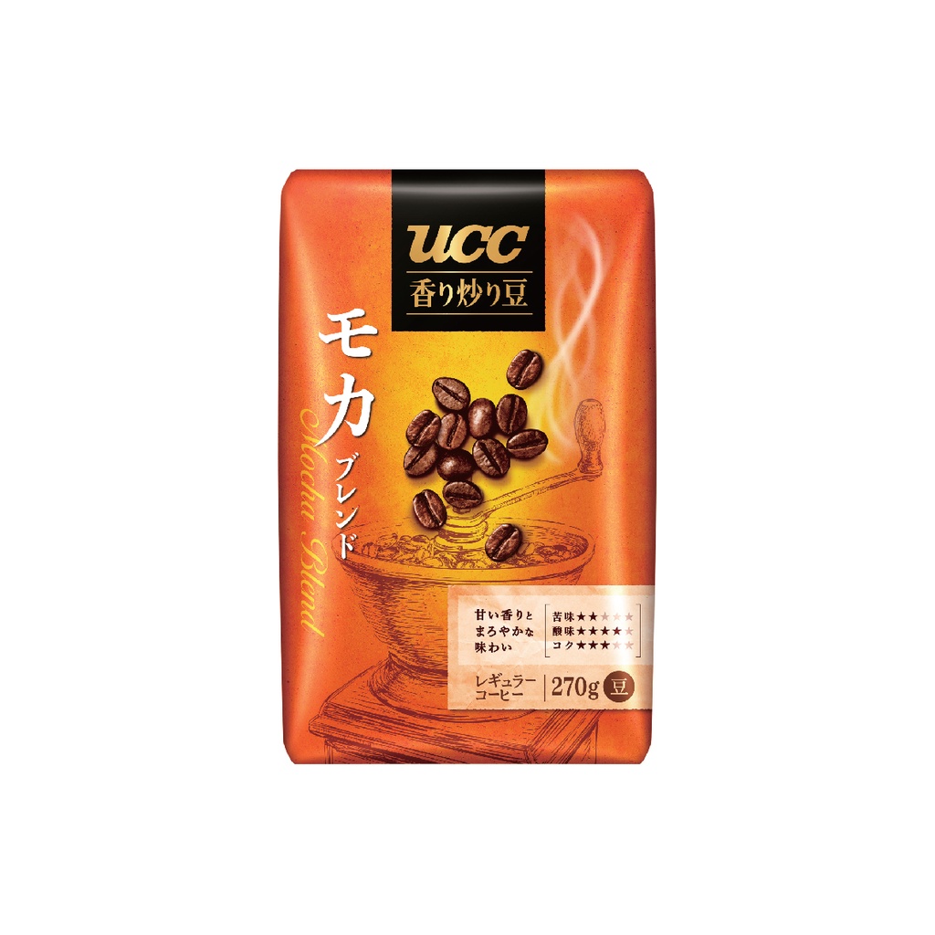 

Kopi UCC Aroma Roasted Coffee Beans Mocha Blend 270 Gram