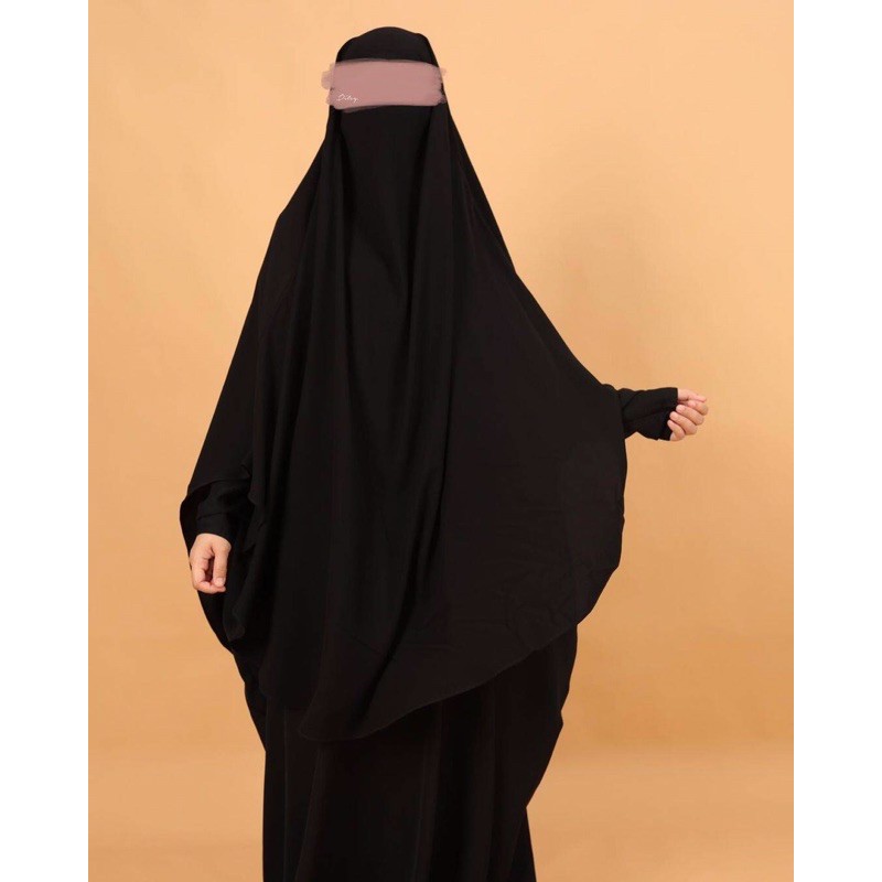 Ditsy Moslem French Khimar Rawda Series