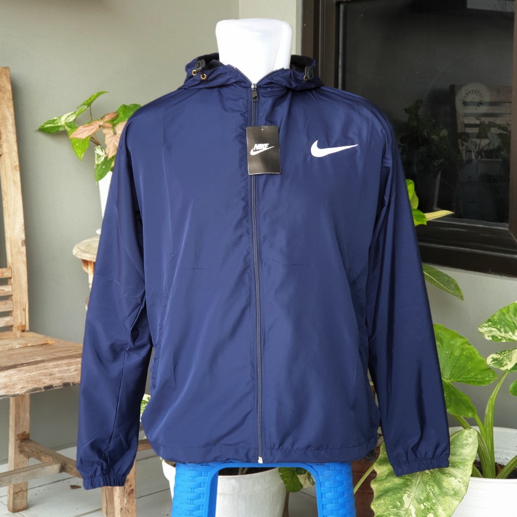 Jaket Parasut Nike / Jaket Olahraga-Navy