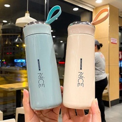 Botol Minum Kaca NICE/Botol Minum Tenteng 400Ml Dan 300ML/ Botol Minum Kaca Cantik