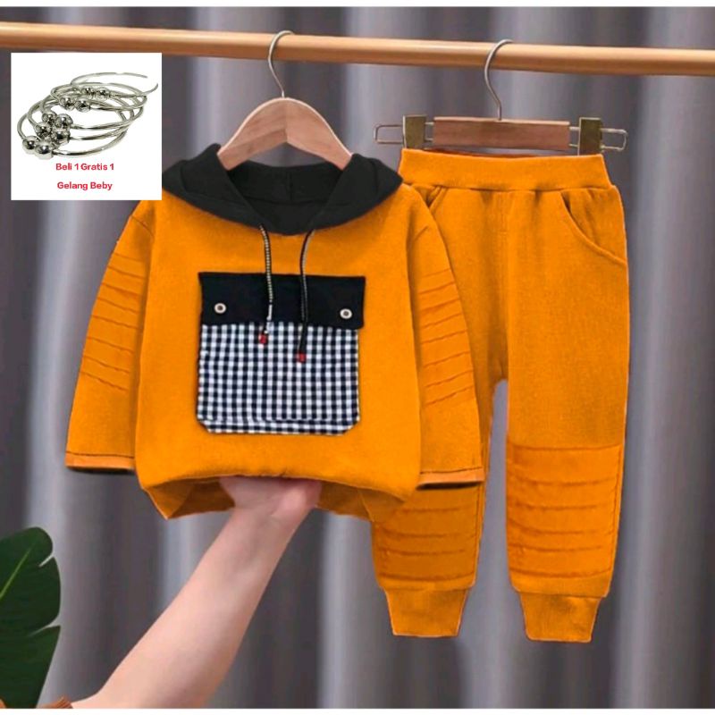 PROMO-SETELAN SWEATER HOODIE ANAK LAKI-LAKI DAN ANAK PEREMPUAN UMUR 1-5 TAHUN PAKAIAN BAJU HOODIE ANAK TERBARU 2022