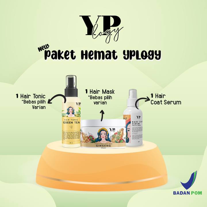 YPLOGY Hair mask Masker Rambut, Hair Tonic, Hair Coat Serum  BPOM