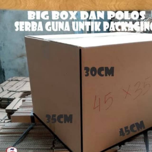 

Kardus Box Karton polos ukuran 45x35×30 cm