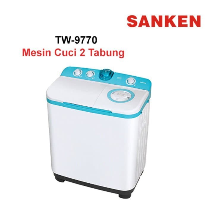 MESIN CUCI SANKEN 2 TABUNG TW-9770 7.5KG
