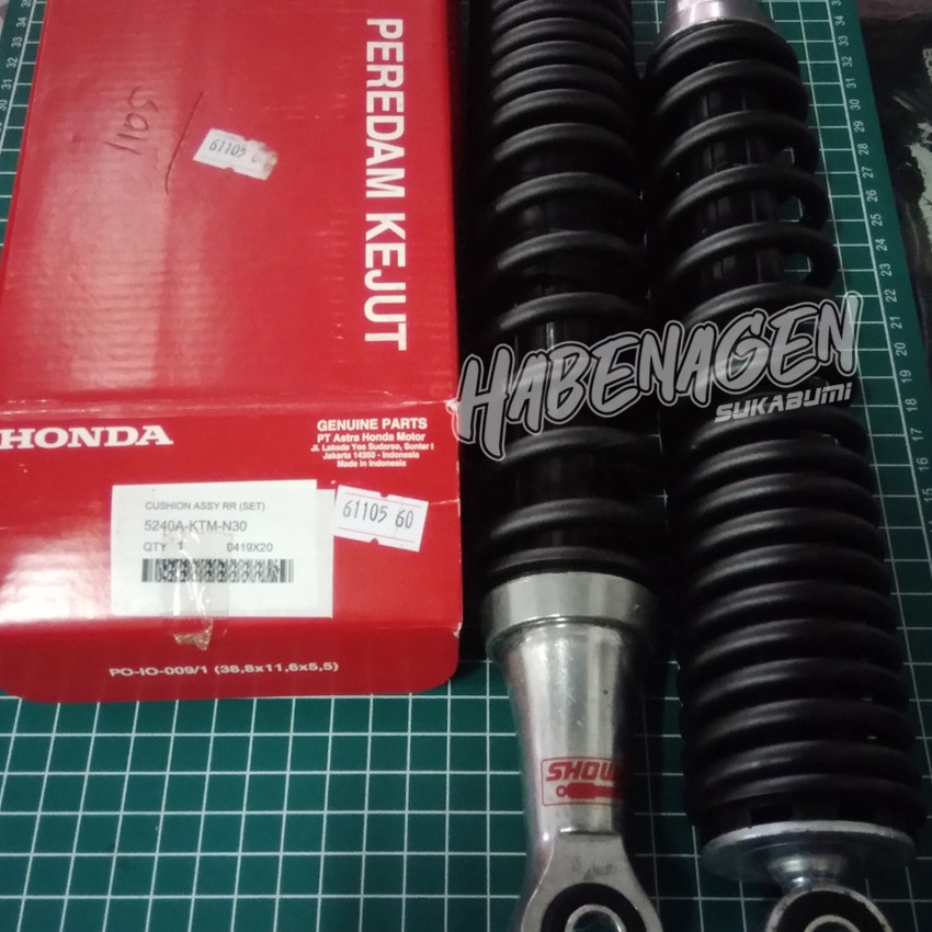 sok skok shok shock breaker belakang supra fit new supra x 125 lama hitam doff dof ori original AHM