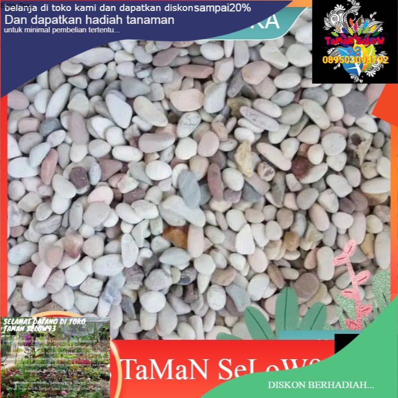 Batu panca warna/batu hiasan taman 500gr