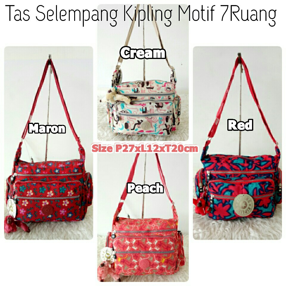 TERMURAH KP015 Tas Selempang Wanita Kipling Motif 7Ruang Import