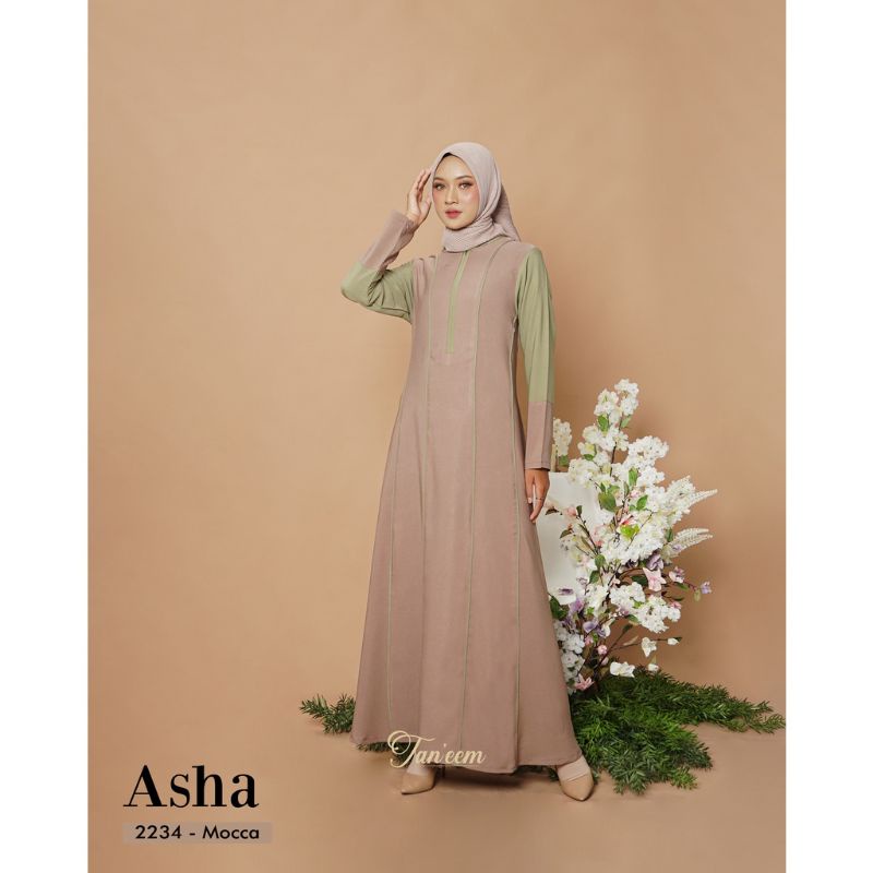 Gamis Asha Mocca by Taneem Muslim Dress