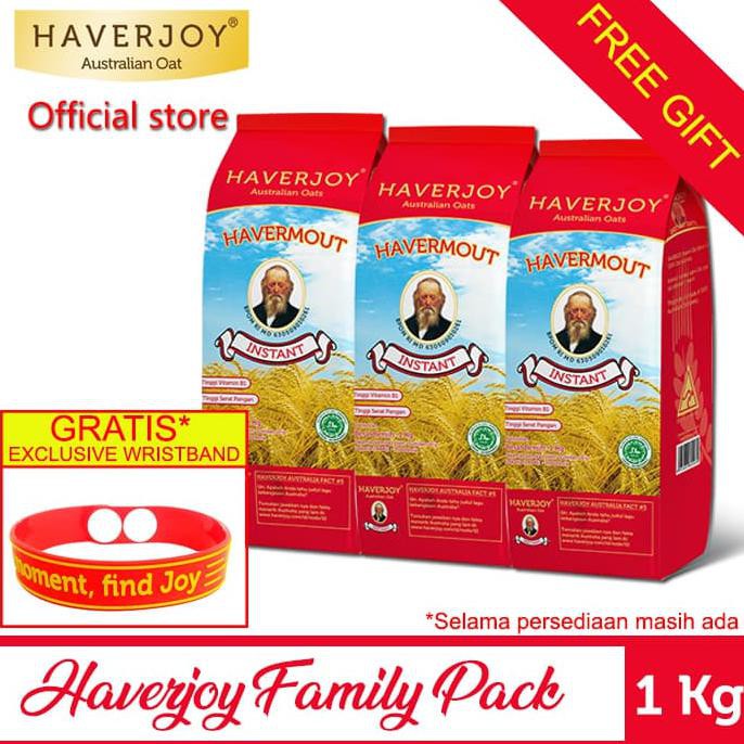 

Terbaru Haverjoy Family Pack Instant Oats 1kg - 3 Pcs