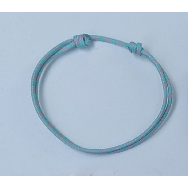 Gelang Tali Simple Prusik Tali Gunung Outdoor-Tosca Bintik Salem