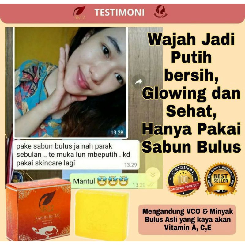 SABUN BULUS SR12 GLOWING HERBAL SKINCARE BPOM MENGENCANGKAN KULIT / SABUN BULUS HERBAL / HERBAL SOAP BULUS