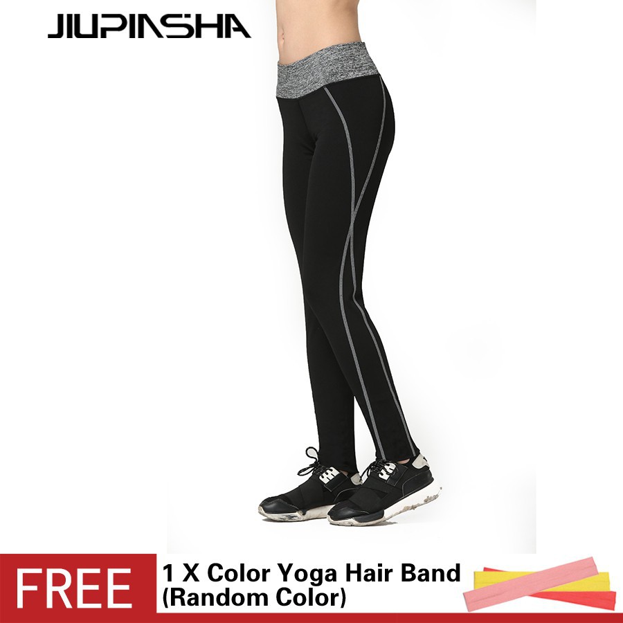 Legging Sport Lari Wanita Celana Yoga Fitness Elastis Legging Sport Lari Wanita Celana Yoga Fitness Elastis