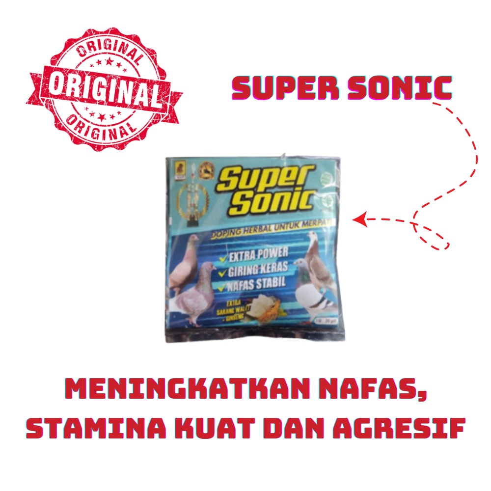 JALU AJI SUPER SONIC JAMU OBAT GIRING KEKET KERAS PIYIK ANAK MERPATI