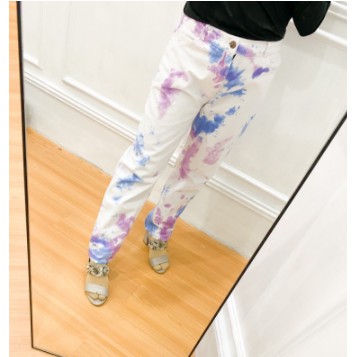 BAGGY JEANS TWO TONE TIE DYE WASHED PREMIUM