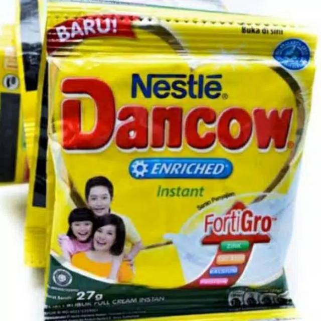 

Dancow fortiGro sachet vanila renteng 27gr coklat