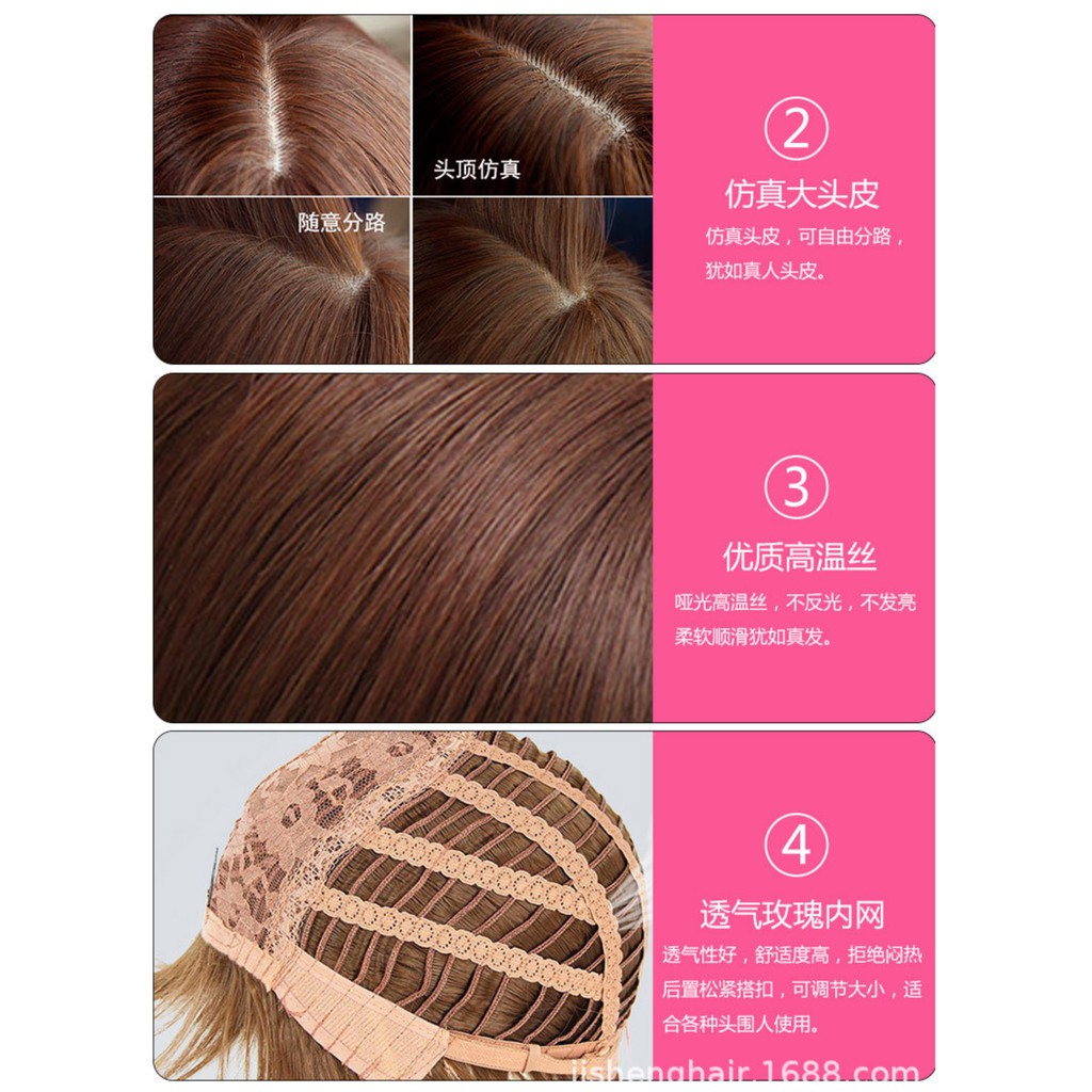 WDA-09 wig daily lolita rambut palsu panjang straight lurus