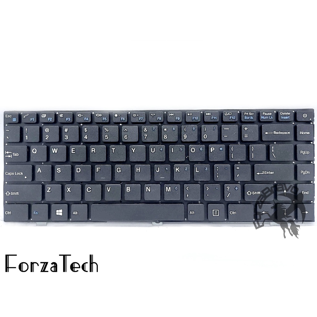 Keyboard Laptop AXIOO Zyrex Sky 232 Sky232 Non Frame Black
