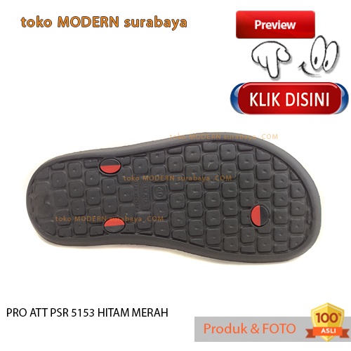 PRO ATT PSR 5153 HITAM MERAH sandal pria jepit karet murah anti air