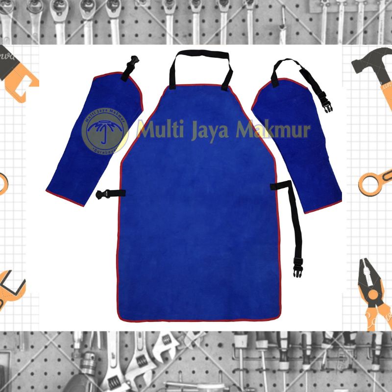 BAJU LAS APRON SET SAFETY TEBAL